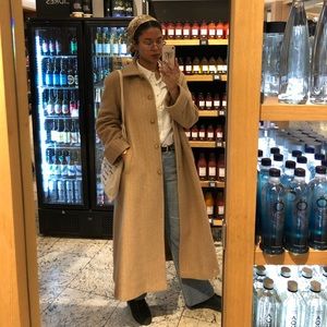 Tan overcoat